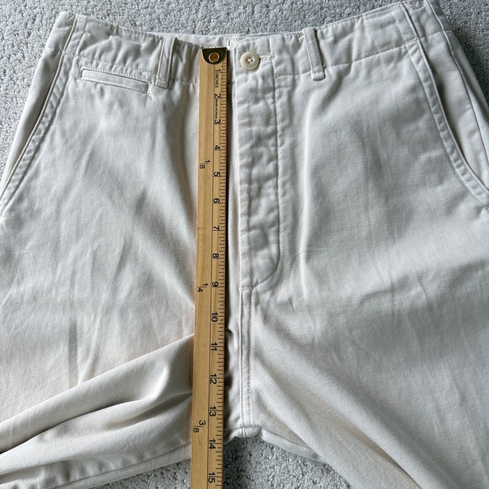 Buck Mason At Ease Chino Womens 29 Sand Straight Leg Cotton Utility Pants - Picture 10 of 16